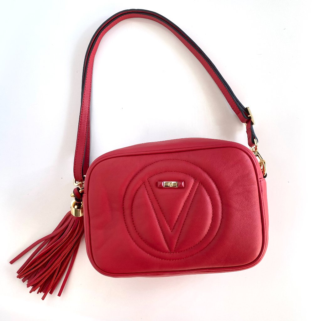 Valentino By Mario Valentino Mia Signature Crossbody Bag In Red